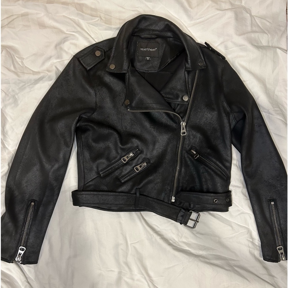 Faux leather Moto jacket
